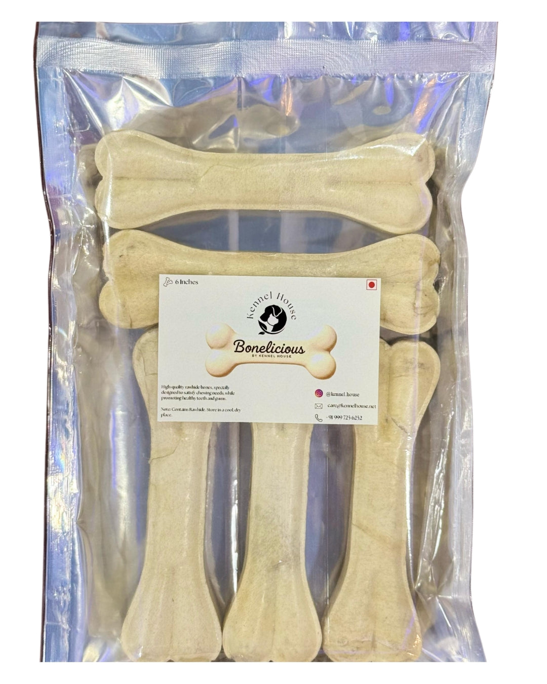 Dog bones 6 inches, pack of 5